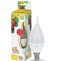 Лампа светодиодная ASD Standart СА37 Свеча на ветру E14 220В 5Вт 450Лм 3000К 37х115мм картинка 